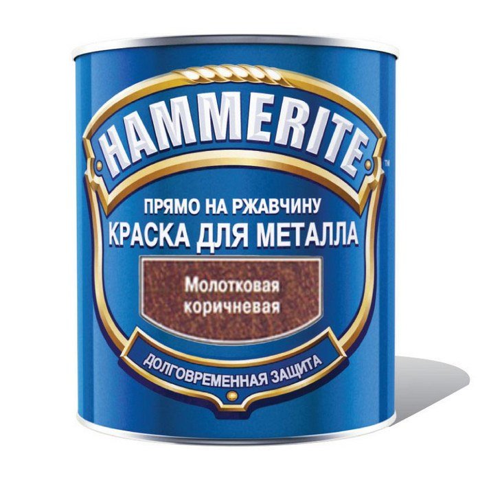 Эмаль по ржавчине  "Hammerite " 2,2л/коричневая молотковая
