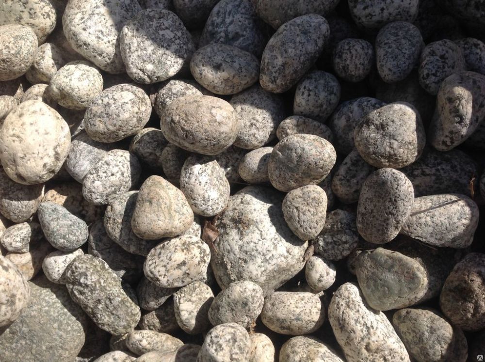 Камень природный - Булыжник (1мешок=55-60кг) с погрузкой