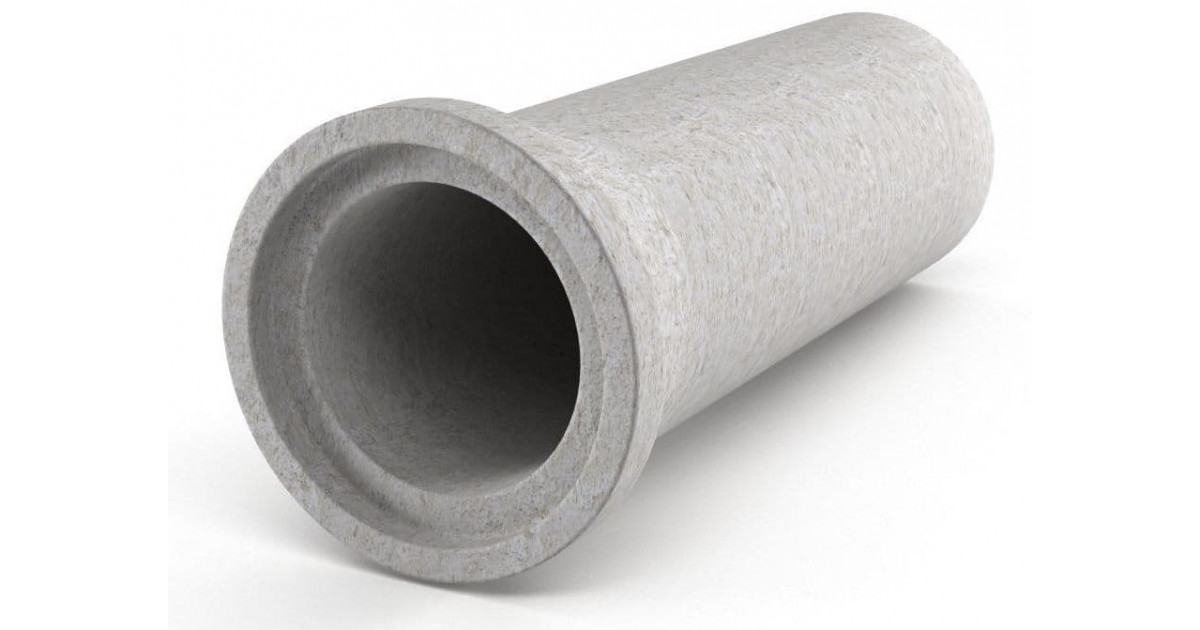 Труба бетонная безнапорная d=600 мм 5 м (под дорогу) РТ-60-50-2