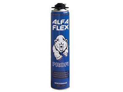 Клей-пена пистолетная  "Alfa Flex Profi" всесезонная