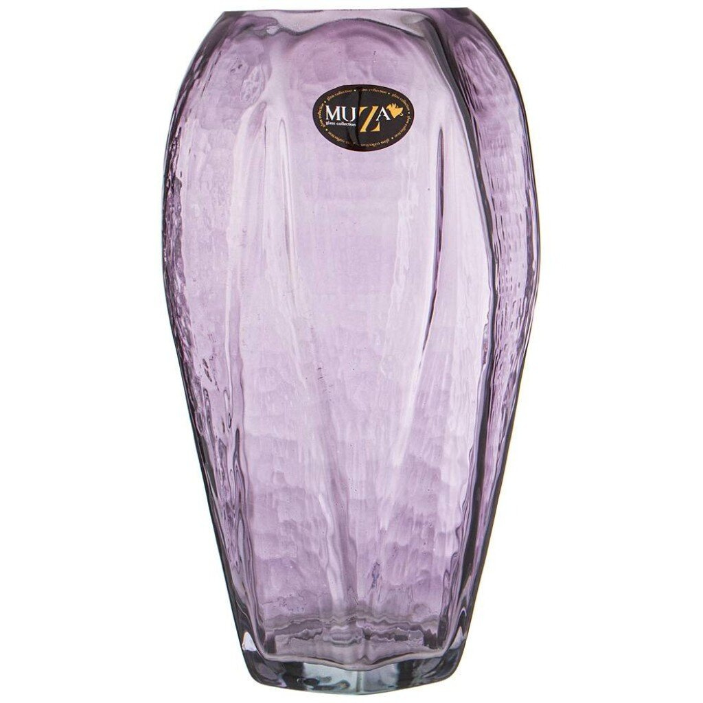 Ваза стекло настольная 30см Muza Fusion Lavender 380-800 /439934
