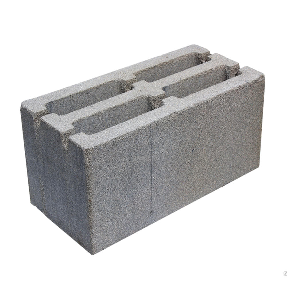 Блок стеновой 4-х  щелевой  40х20х20 песко-цементный