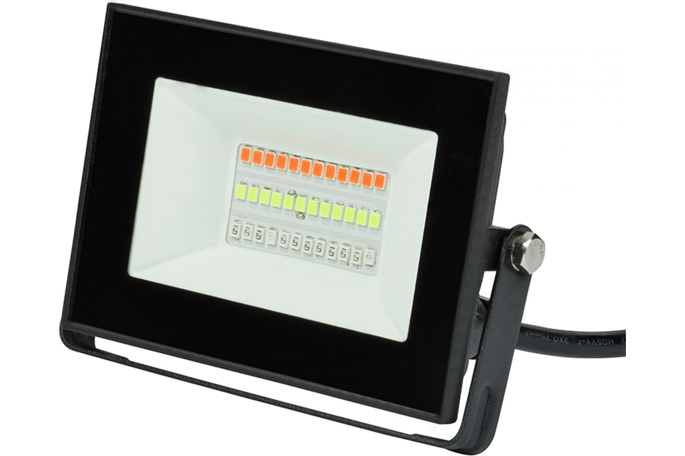 ULF-F60-20W/RGB IP65 200-240В BLACK Прожектор светодиодный. Мультиколор. Пульт ДУ (в/к). Корпус черн
