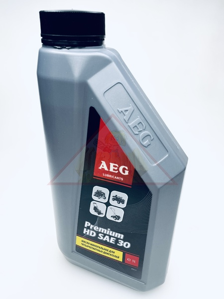 Масло моторное минеральное для 4-х такт. AEG Premium HD SAE30  1л