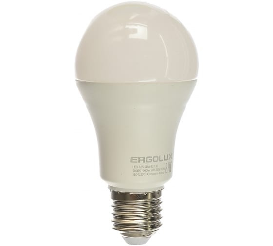 Ergolux LED-A65-20W-E27-3K (Эл.лампа светодиодная ЛОН 20Вт E27 4500K 172-265В)