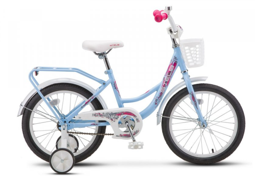 Скидка!!! Велосипед 14 детский STELS Flyte Lady рама сталь 9,5 голубой